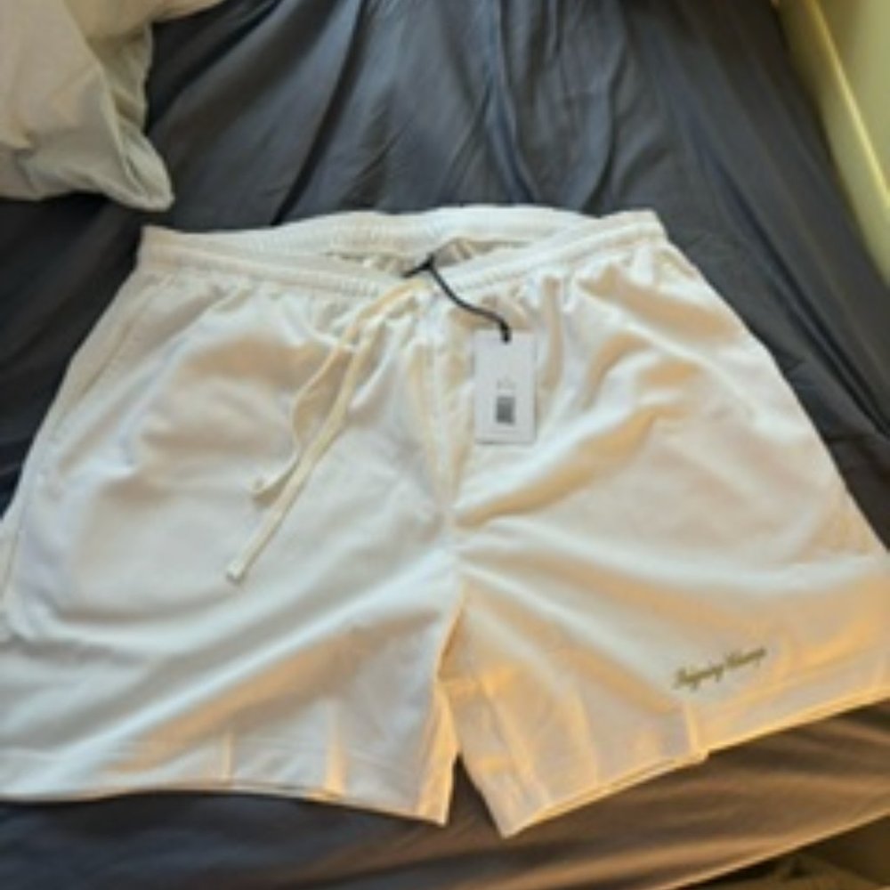 NEW Reigning Champ Mesh Shorts XXL Ivory